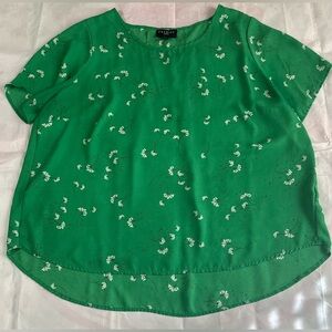 Premise Green Floral Blouse